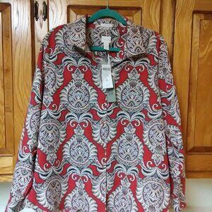 Chico's 4 Rita II Shirt No-Iron - CHECK MEASUREMENTS ( maybe xl or 20 ??)